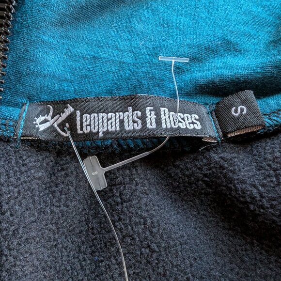 LEOPARDS & ROSES coat jacket Sz S embroidered 100% COTTON ETHICAL MADE in NEPAL - Picture 11 of 14